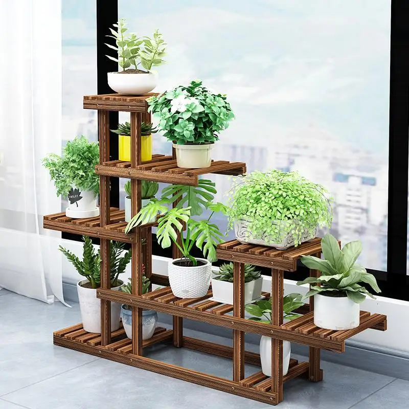 Escalera Decorativa Madera Etagere Pour Plante деревянный стол plantenekken напольный Dekoration растительный