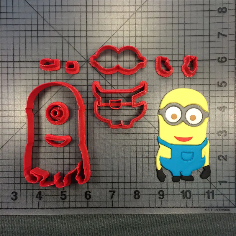 Famous Movie Yellow Color Cookie Cutter Custom Made 3D Printed Cake Set Decorating Tools 3d Cupcake Mold | Дом и сад
