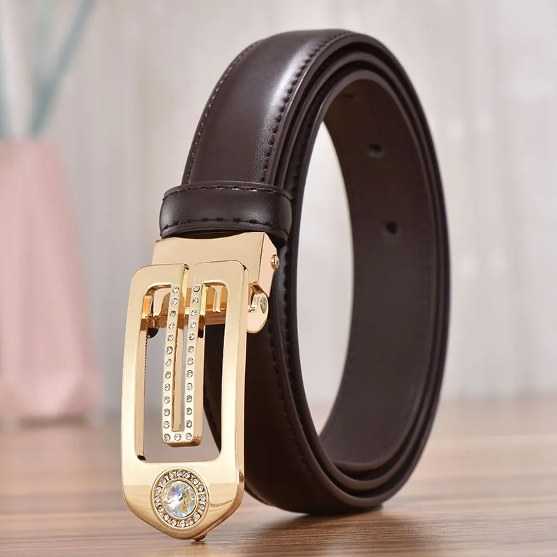 BONJEAN Women's Leather Belt Jeans Dress with Diamond Swan Buckle designer luxury belts top quality brand belt | Аксессуары для