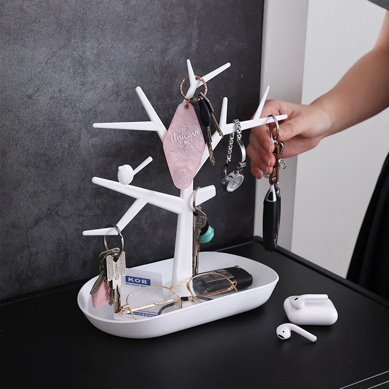 Новое дерево ювелирных изделий держатель ожерелье серьги Дисплей Стенд шоу