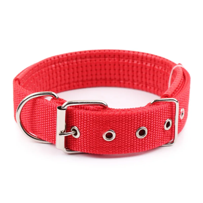 

Solid Dog Collars Nylon Dog Collar for Small Medium Large Dogs Teddy Keji Pitbull Bulldog Beagle Dog Harness Pet Accessories