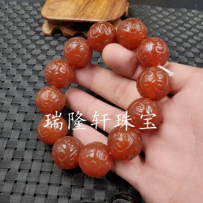 Различные стили Нефритового агата браслет Багуа Круглый из бисера ретро