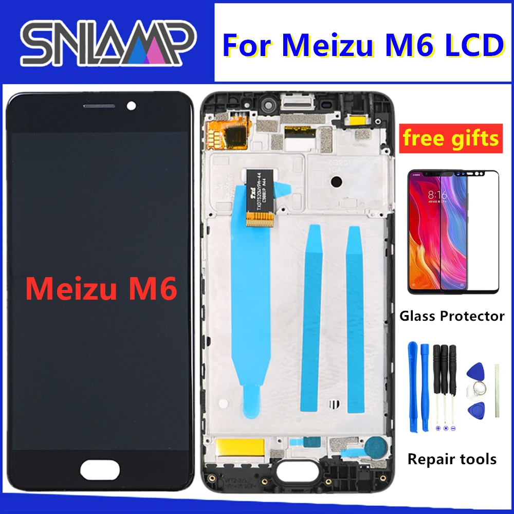 5 2 &quotОригинальный ЖК дисплей для MEIZU M6 с сенсорным экраном дигитайзер рамкой Meizu