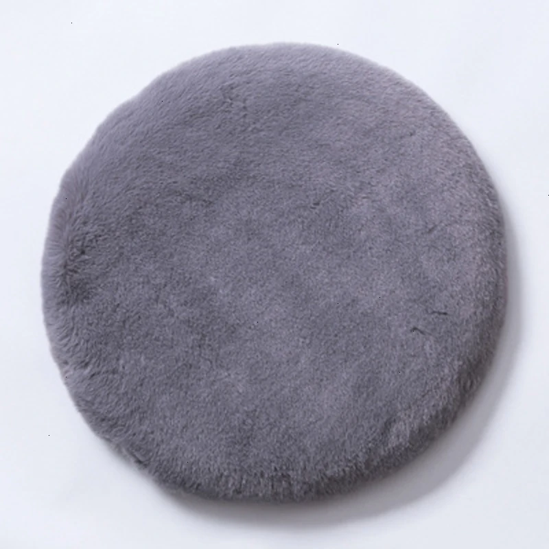 Наволочка для сидения из пены с эффектом памяти пушистый круглый коврик