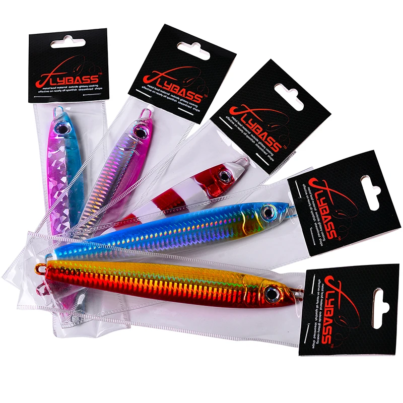 

PROBEROS 5pcs/lot Lead Fish 80g-100g-150g-200g Fishing Lures 5 color Fishing Bait Casting Lure Deep sea Jig Fishing Tackle