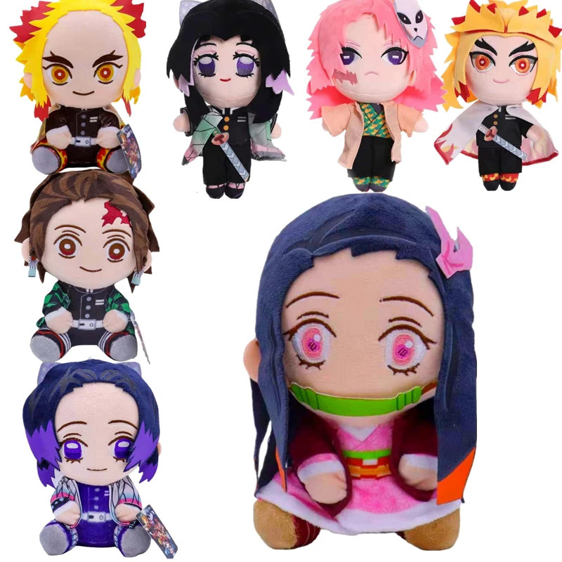 Плюшевая кукла Kimetsu Yaiba Kamado Tanjirou Tomioka Giyuu Agatsuma Zenitsu Douma Sabito Kawaii Рождественский