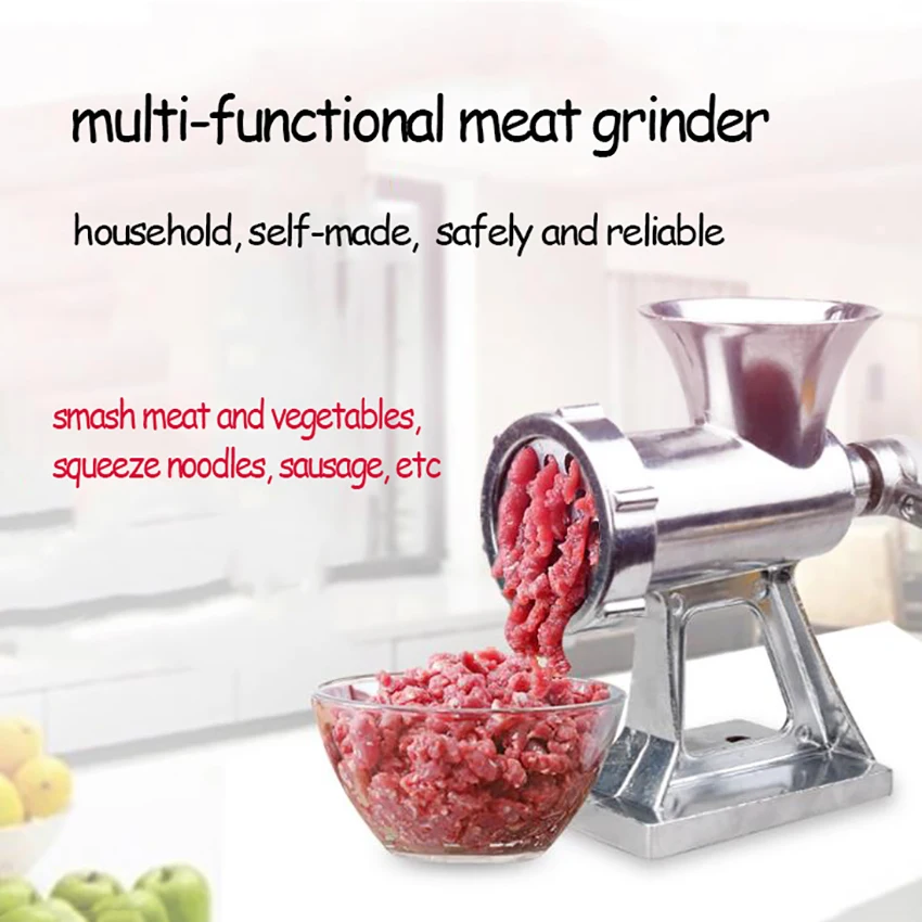Ручная многофункциональная мясорубка для сосисок из алюминиевого сплава