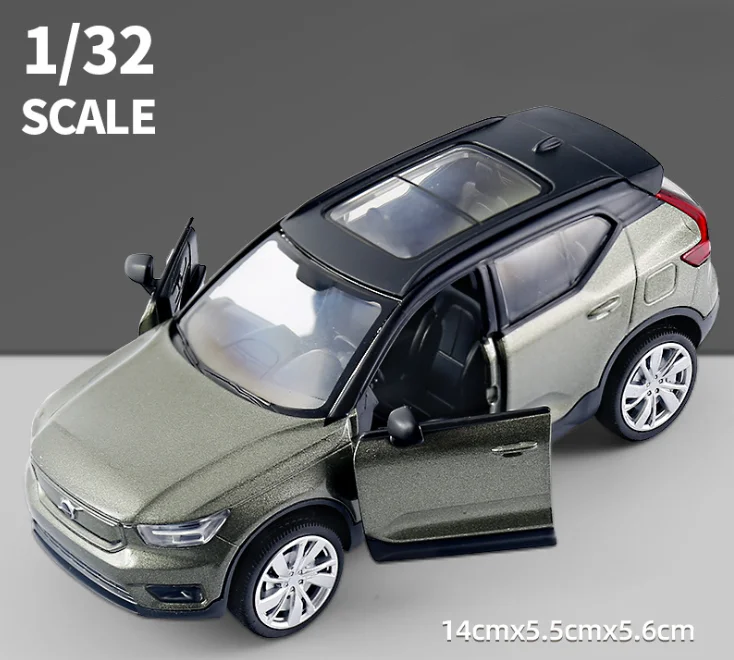 2021 Новинка 1:32 внедорожник из сплава VOLVO XC40 литая модель игрушечных автомобилей со
