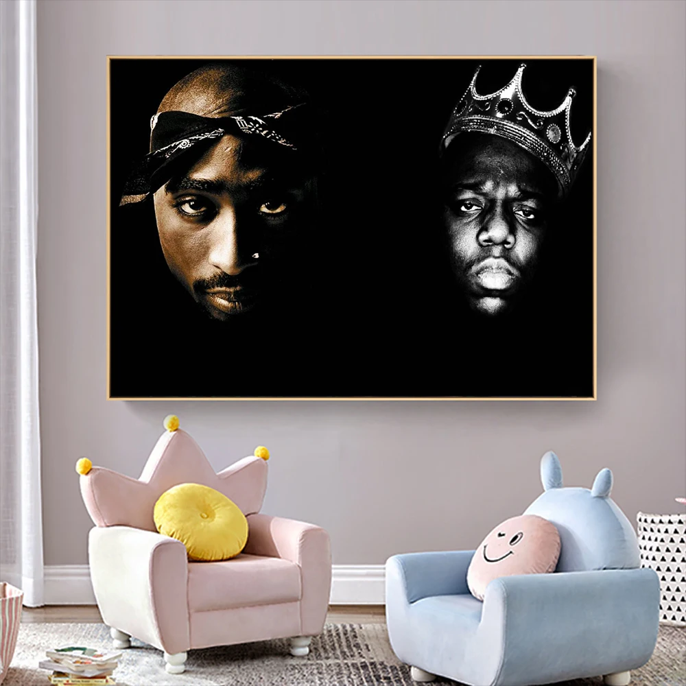 Холст постер из шелковой ткани tupac Топ Декор 2pac комната #200615 | Дом и сад