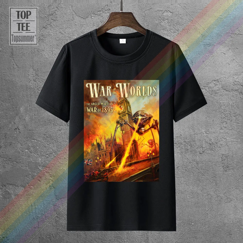 

War Of The Worlds Movie Mens Funny Tshirt Japanese Streetwear Tee Shirt Gym T-Shirt Custom T-Shirts Mens Fashion Clothing