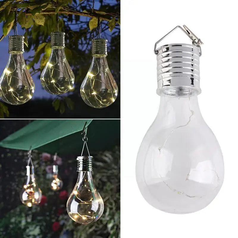 

Solar Light Bulb LED Waterproof Solar Rotatable Garden Path Decoration Corridor Yard Camping Hanging Lantern Christmas Lamp H3G5