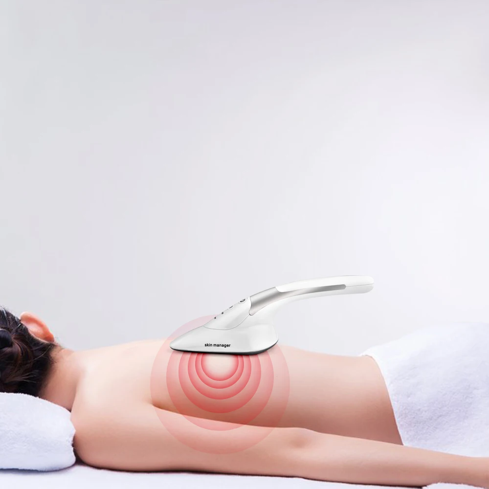 Аппарат для подтяжки кожи лица утюжок с микротоком V образный вибромассажер