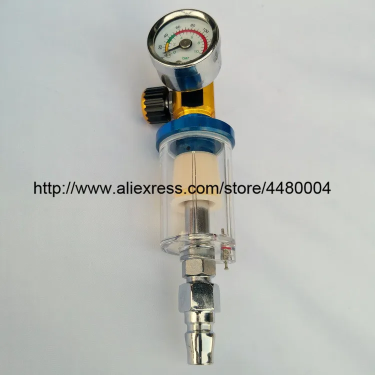 

Scratch Spray Gun Air Regulator Gauge & In-line Water Trap Filter Tool spray gun regulator and Mini spray gun Air Filter