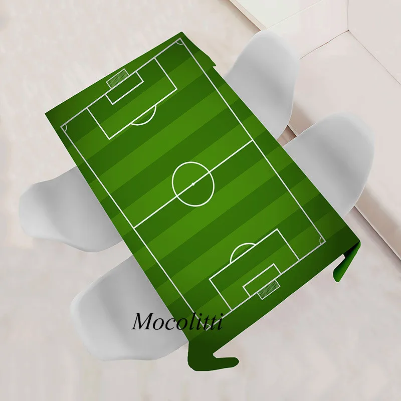 Зеленый Футбол поле Стиль Водонепроницаемый из хлопка и льна декоративные