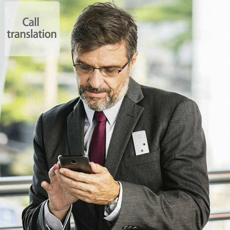 Интеллектуальный 40 языковый переводчик Bluetooth в режиме реального времени голоса