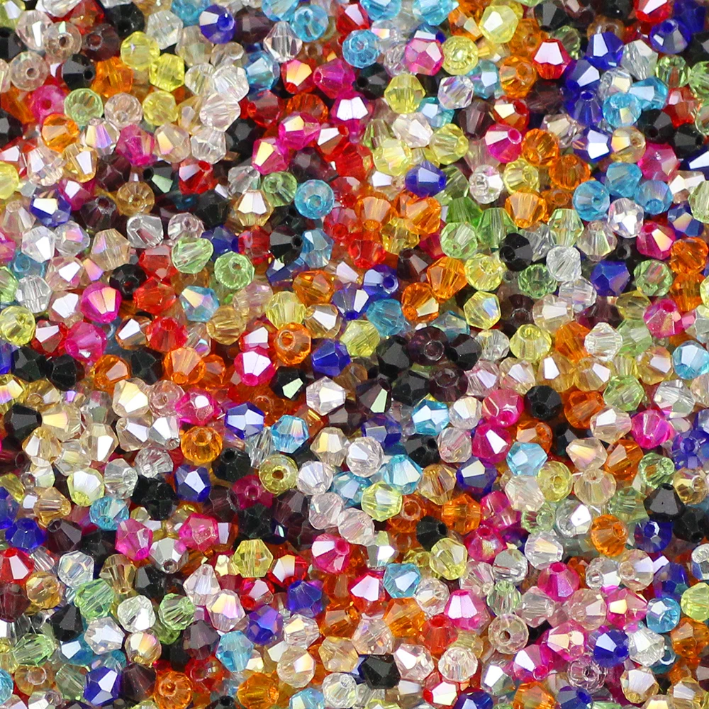 Двухконусные высококлассные Австрийские кристаллы YHBZRET бусины 3 мм 200 шт.