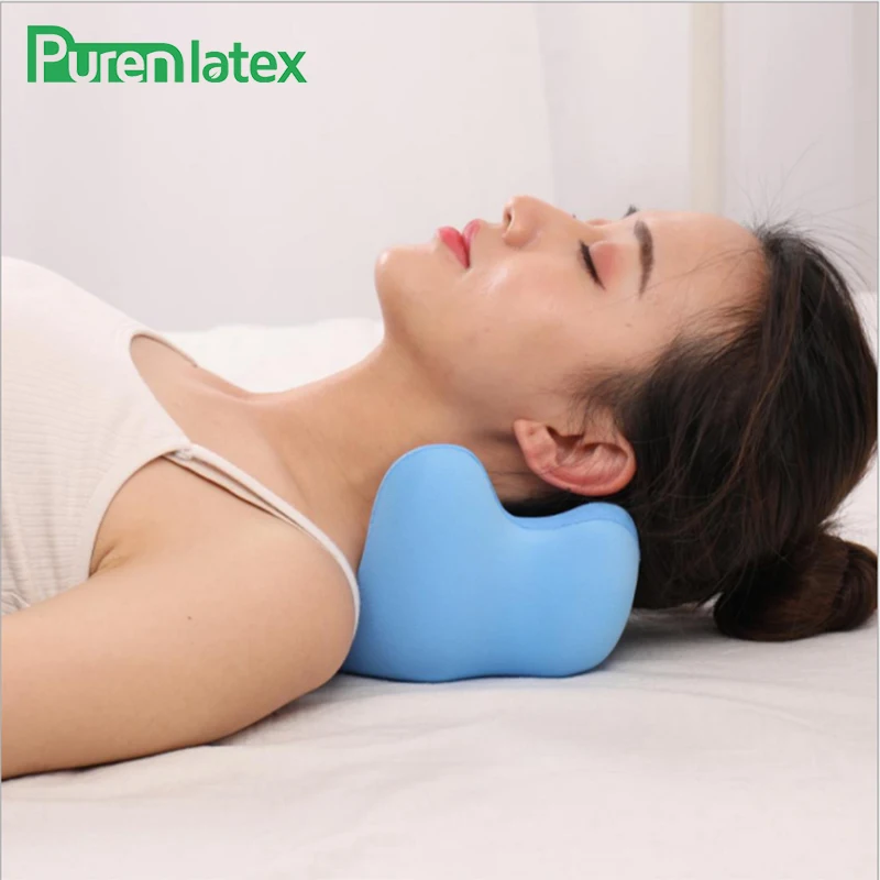 PurenLatex массажер для шеи Ортопедическая подушка гравитационная растягивающаяся