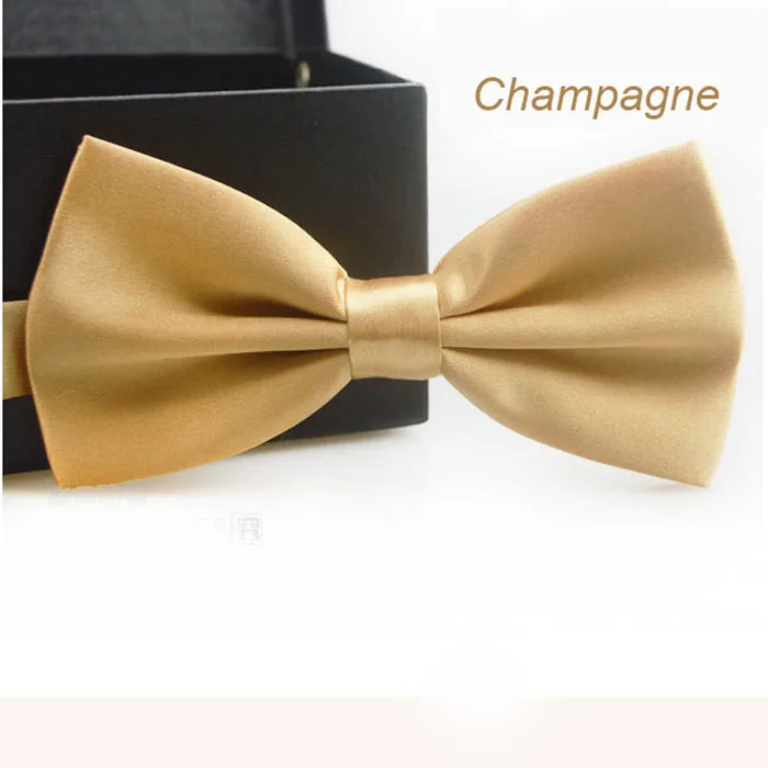 

Men's Tie Champagne Color Classic Fashion Novelty Mens Adjustable Tuxedo Wedding Bow Tie Necktie Champagne