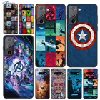 Мягкий черный Чехол Мстители Marvel для Samsung Galaxy S21 S20 FE Ultra S10 S10e Lite S9 S8 S7 Edge Plus, чехол для телефона
