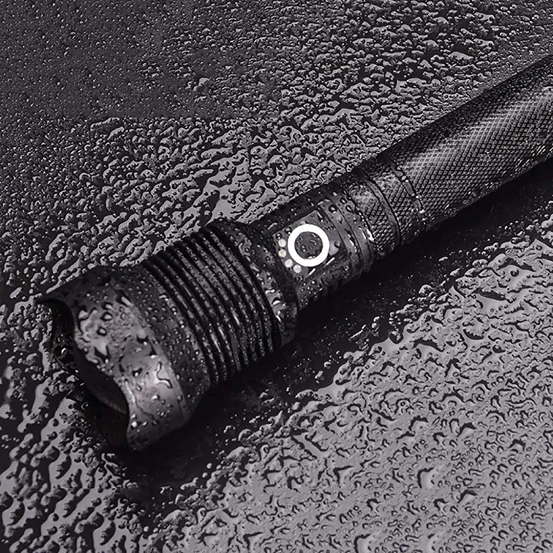 LED Torch Rechargeable Type Fast Charge Zoomable Light IP65 Waterproof Super Bright Camping Flashlight Torches | Спорт и развлечения