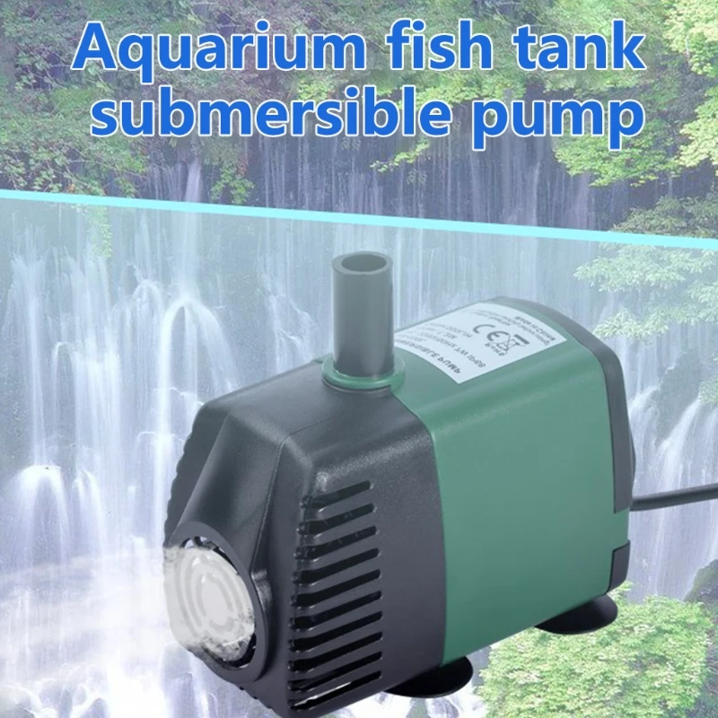 

Submersible Water Pump Small Pond Pump 7W Ultra Quiet Aquarium Pump with 1.5m Power Cable 1.2m High Lift for Fish Tank
