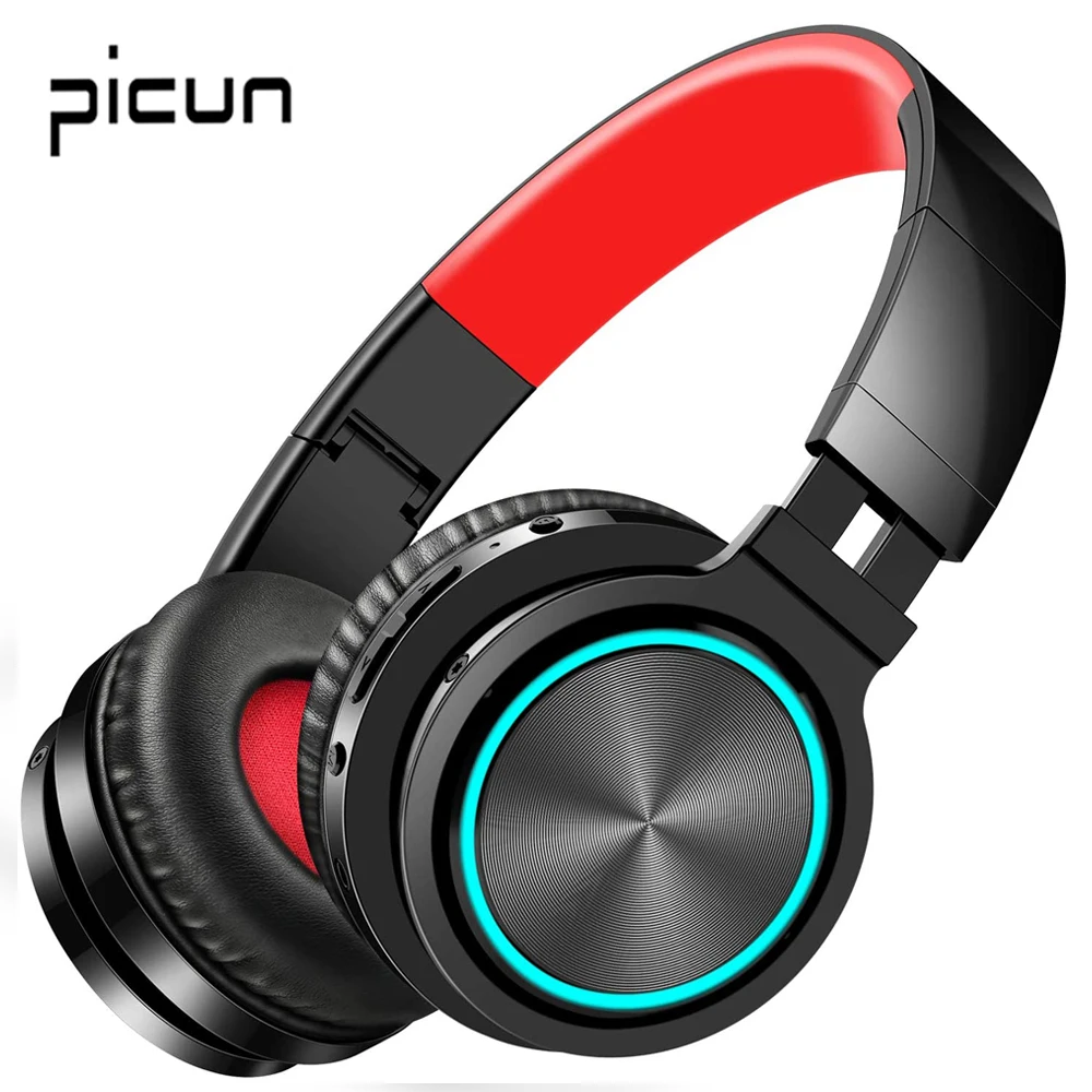 Беспроводные Bluetooth наушники Picun B12 7 цветов светодиодный светодиодсветильник ка