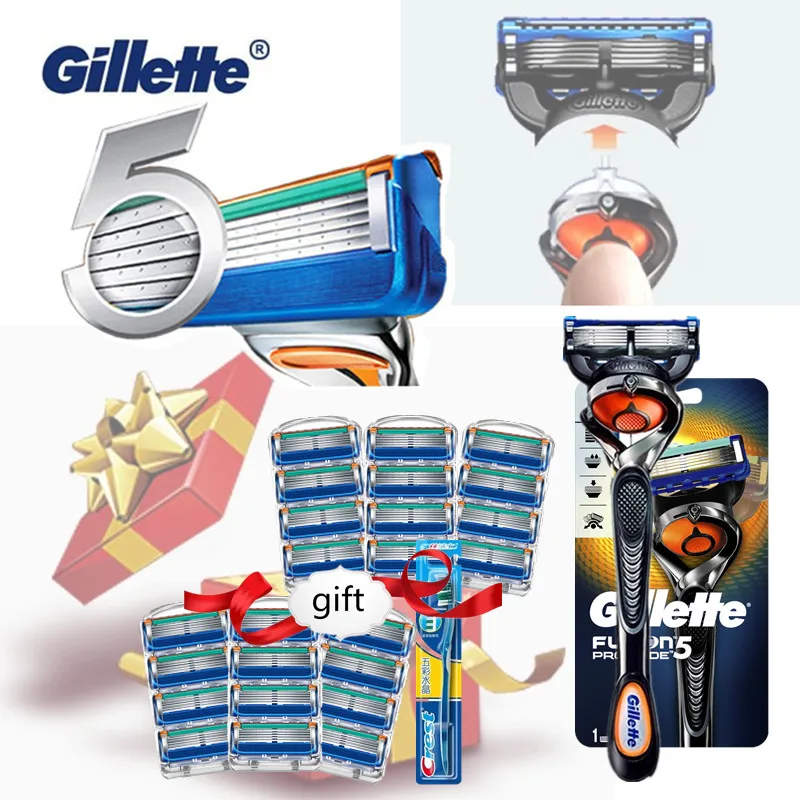 

Gillette Fusion Proglide Manual Men's Razor With Flexball Handle Shaver Razor Blade Machine for Shaving with Replaceable Blade