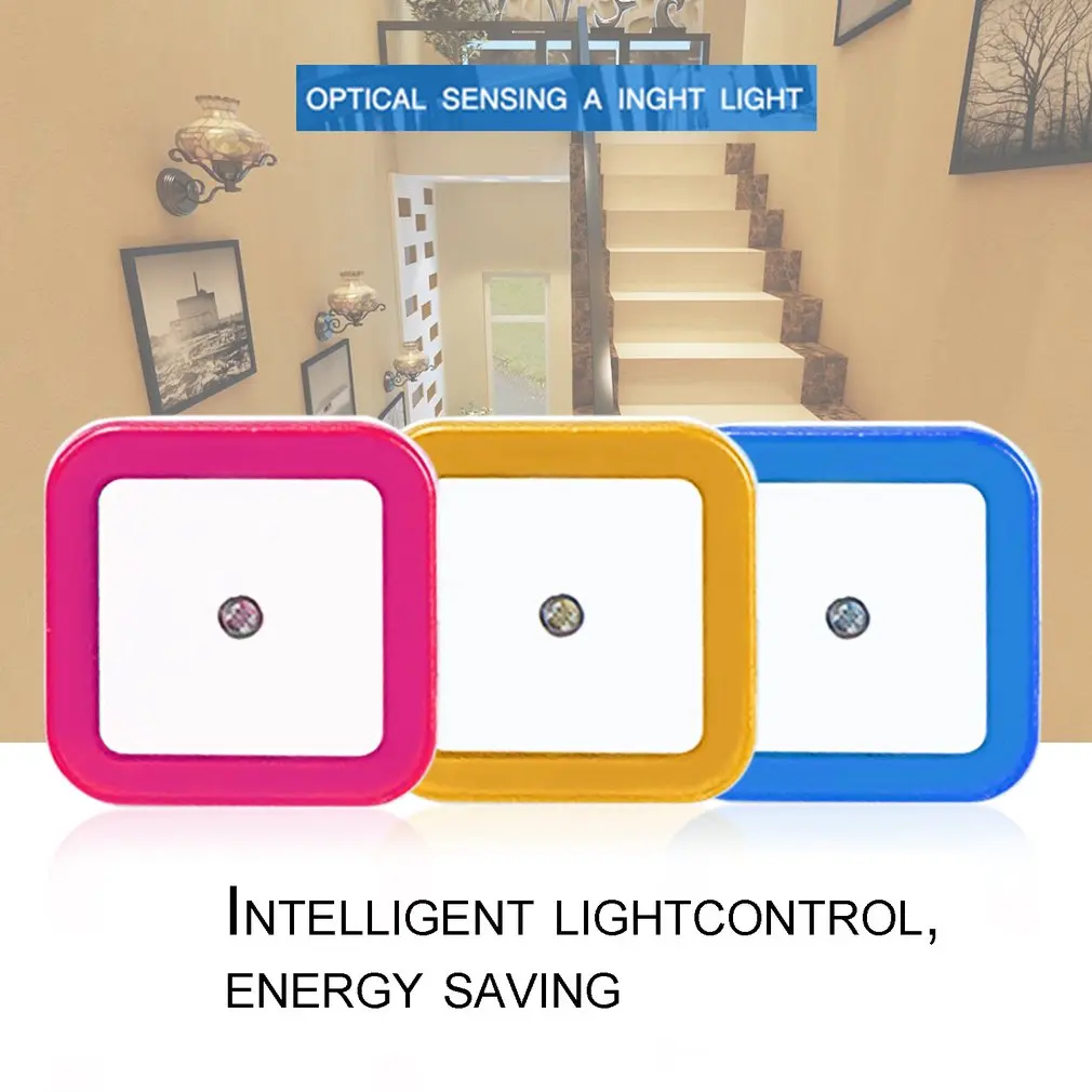 

Intelligent LED Induction Lamp Square Shape Wall Light Night Light Automatic Switch Light Sensor Bedroom Household Supplies