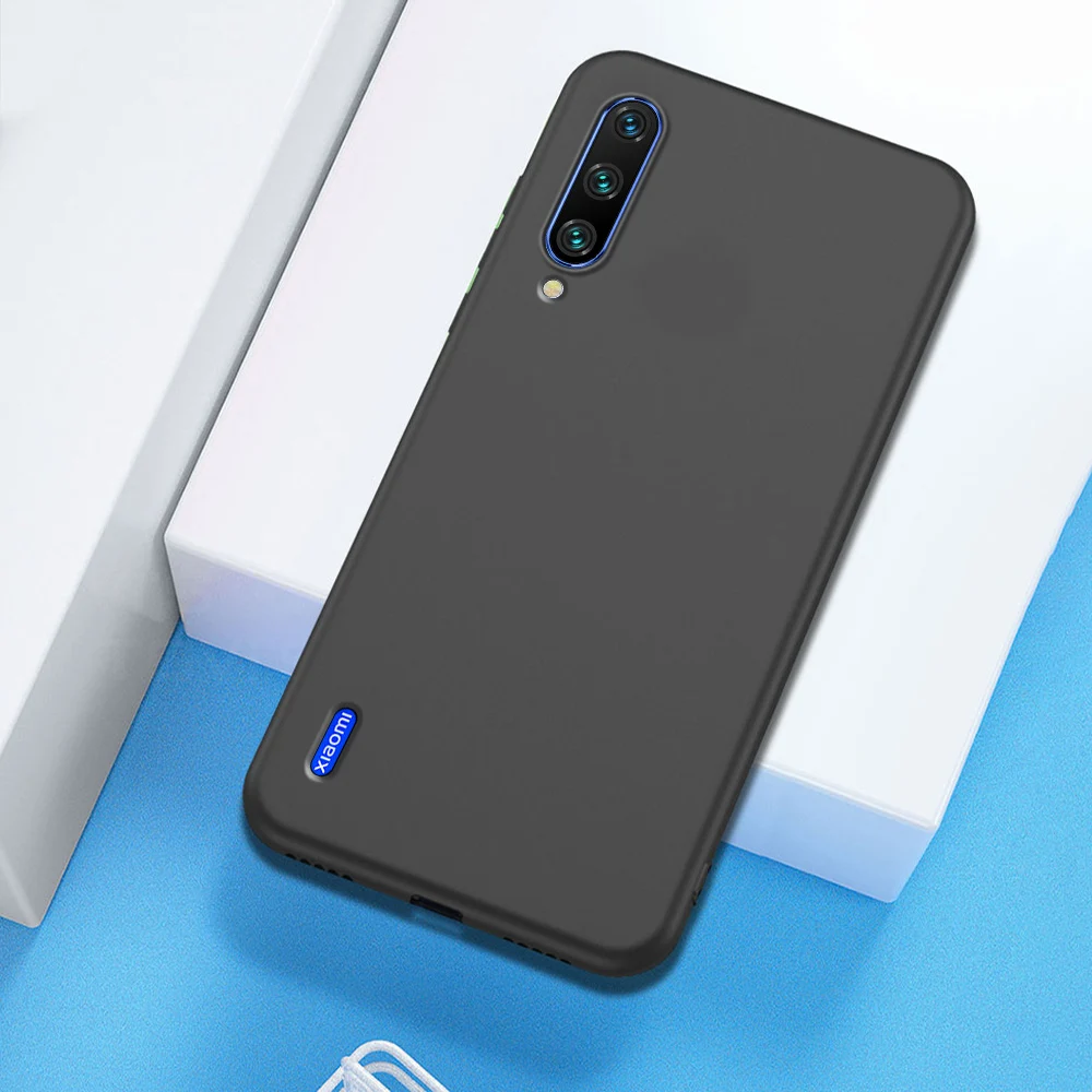 Черный Для Xiaomi mi 9 Lite A3 Чехол Мягкий силиконовый чехол для Xiaomi mi Note; размеры 9 и 10 9 8 SE A2 Lite для Red mi Note 7 8 K30 Pro 7A 8A чехол - Цвет: Черный