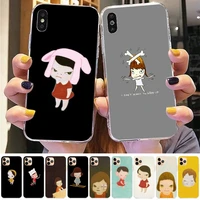 yoshitomo nara phone case for iphone 11 12 13 mini pro xs max 8 7 6 6s plus x 5s se 2020 xr case