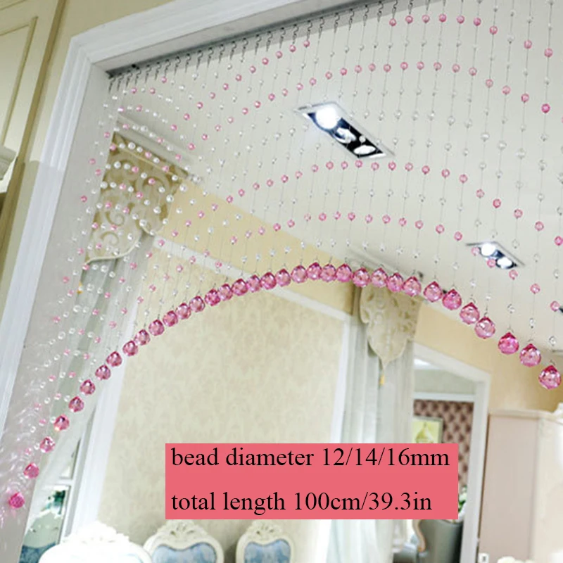 Роскошная хрустальная занавеска 1 м яркая строка дверная оконная перегородка