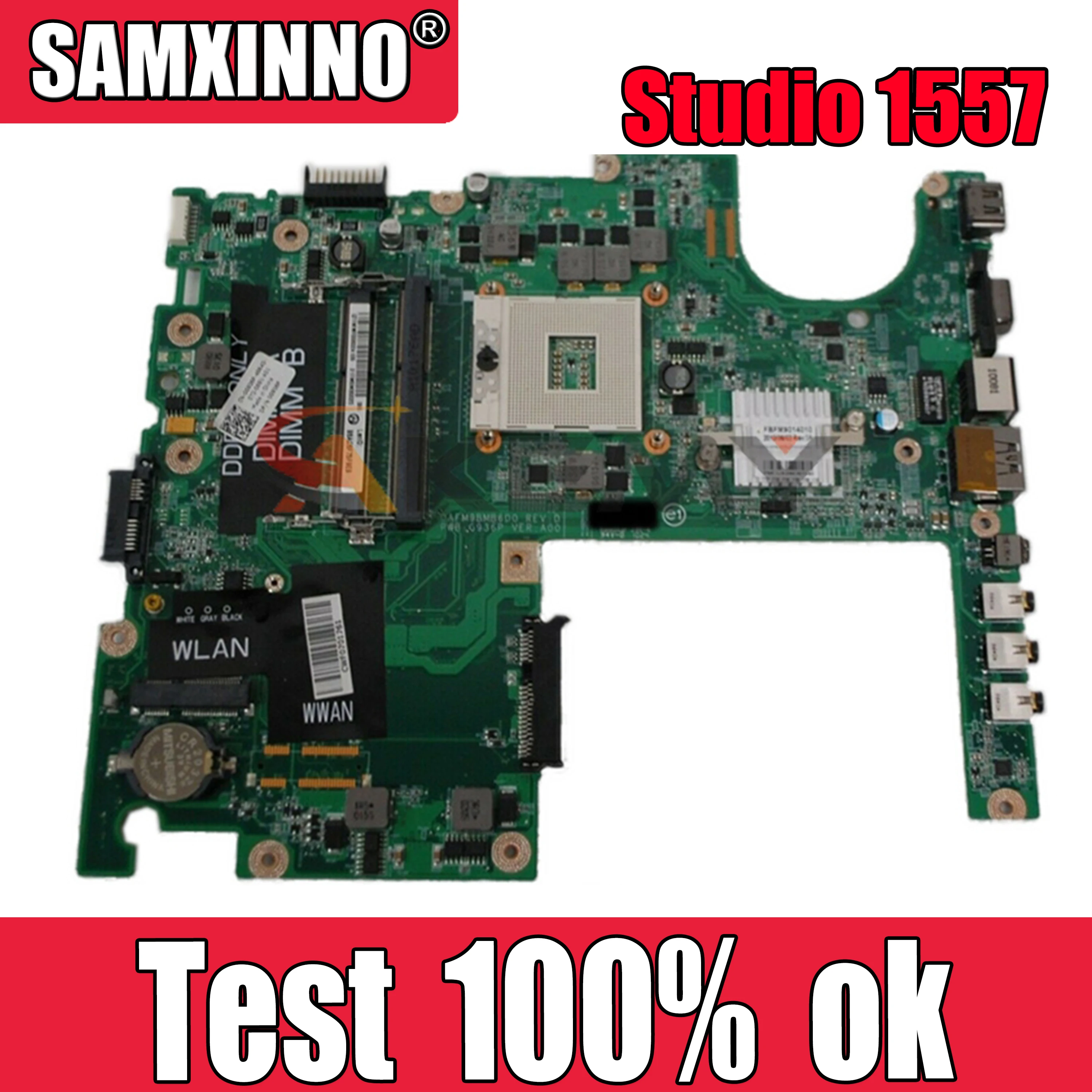 

Оригинальная материнская плата для ноутбука DELL Studio 1557 1558 материнская плата CN-0G936P 0G936P DAFM9BMB6D0 HM55