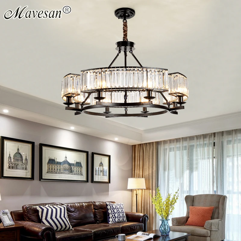 Новый дизайн обеденный стол люстра Хрустальная квадратная/круглая креативная