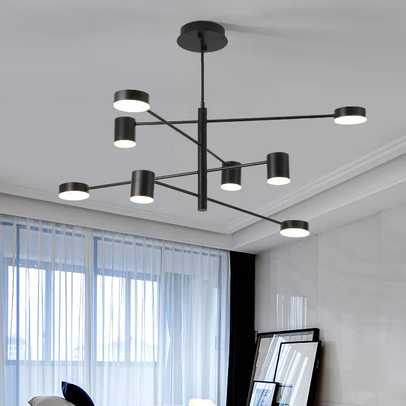 Nordic Modern Chandelier Lights Gold Black Chandeliers Art Decoration Hanging Lamp For Bar Dining Restaurant Light Fixture | Лампы и