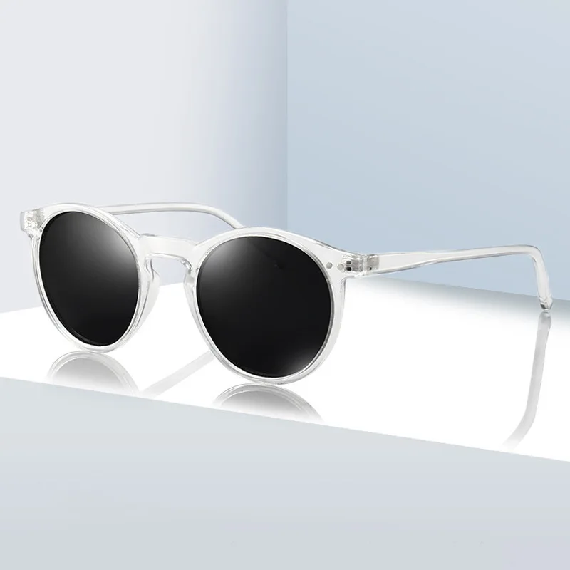 

2021 Polarized Round Sunglasses For Women Coated Color Toad Mirror Reflective Sunglasses Sun Glasses Female Style Oculos De Sol