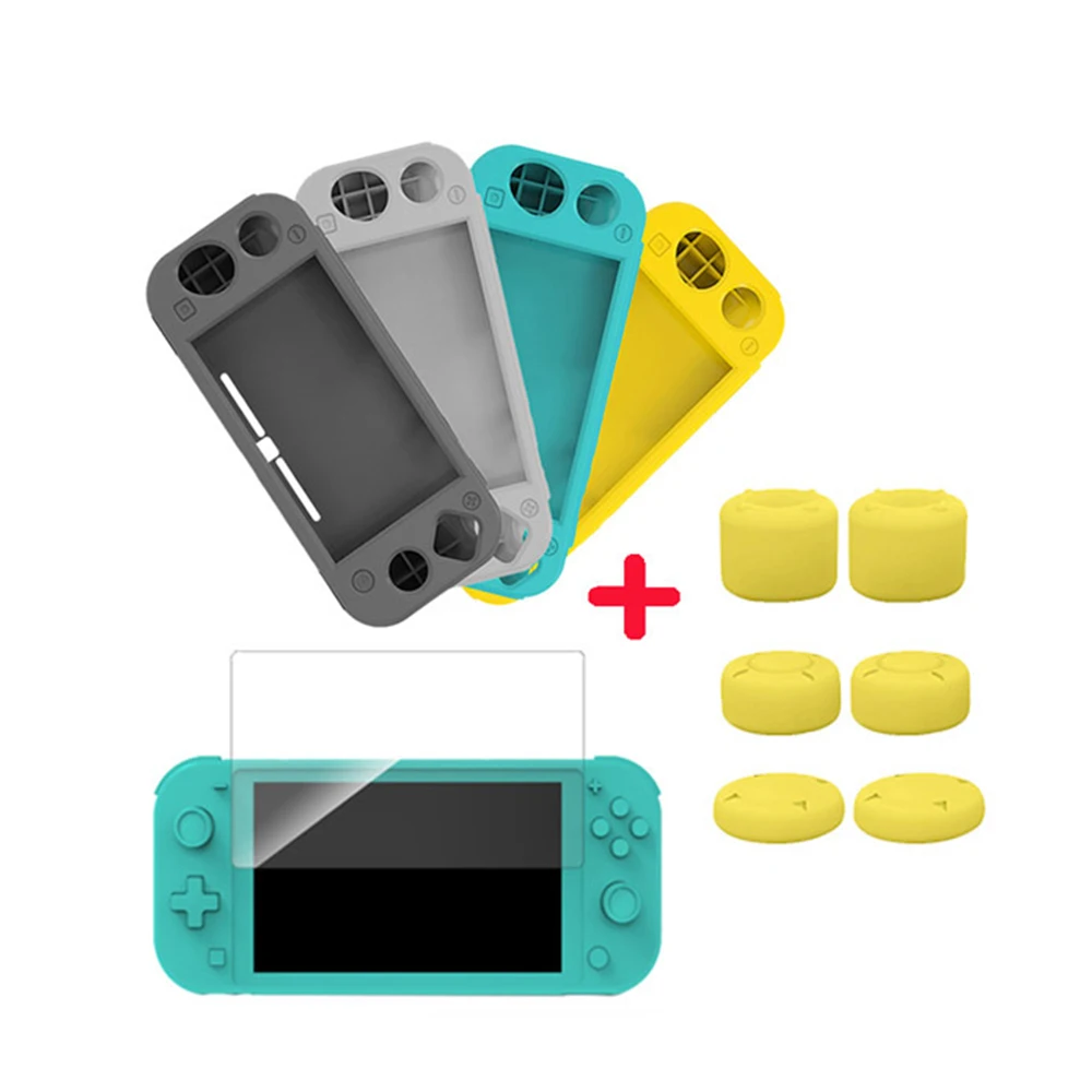

Защитный чехол для Nintendo Switch Lite Mini 2020, противоударный чехол-накладка, силиконовый чехол с рукояткой для большого пальца