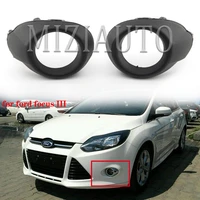 for focus 3 fog lights frame ring cover trim for ford focus 3 2012 2013 2014 covers grill foglights 2pcs for cars accesorios