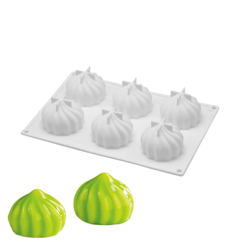 1 шт силиконовые 3D вихревые формы торта для шоколадных кубиков льда мусса желе