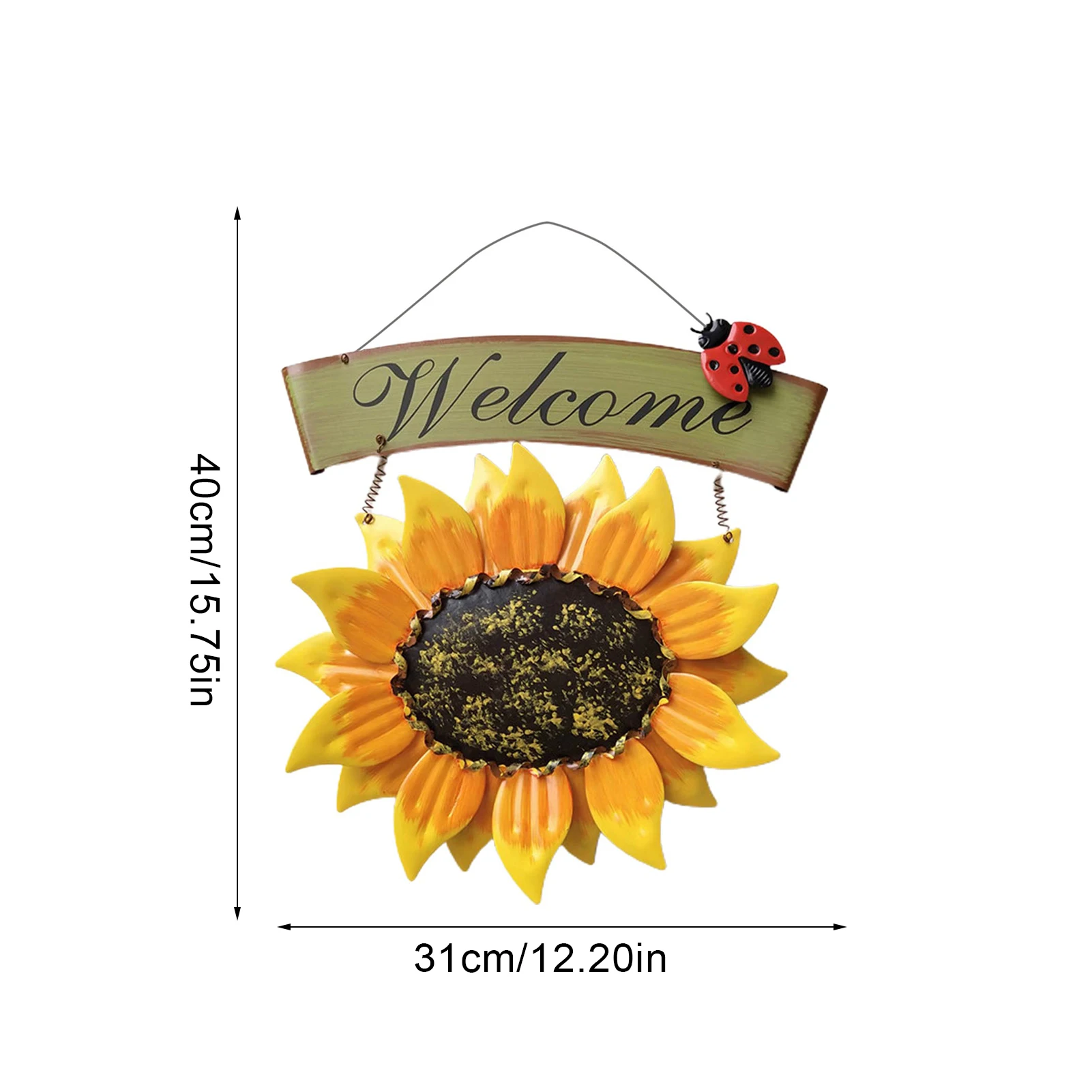 

Sunflower Welcome Sign Wall Art Decoration For Farmhouse Decor Sunflower Painting Retro Door Hanging Indoor Wall Decorations