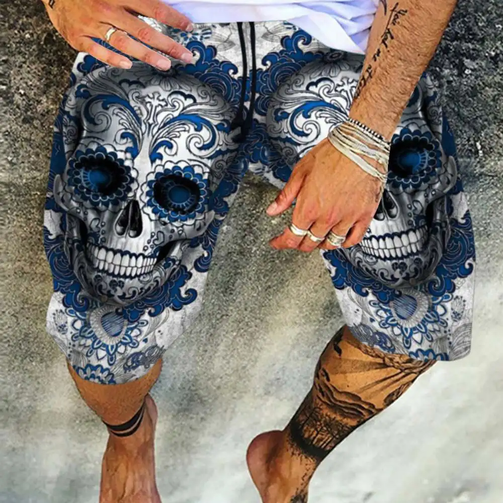 

Western Style Men Jogger Hip Hop Japanese Streetwear Casual Shorts Male Print Youth Sports Pants 1180860