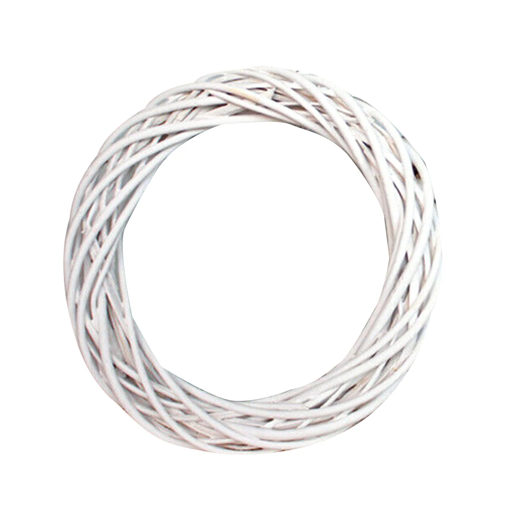 

Christmas Rattan Wreath Ornaments Hanging Flower Crafts Home Party Decoration Christmas DIY Garland Gifts Xmas Vine Ring