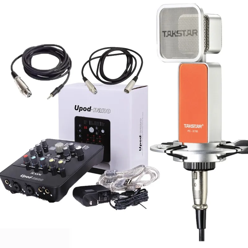 Записывающий микрофон K700 с иконкой для интернет-караоке | Электроника