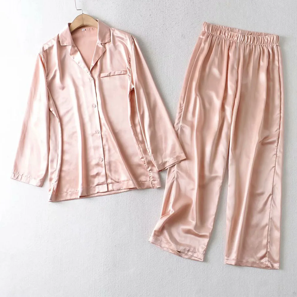 

2021 lapel single-breasted home service women can go out casual loose spring and autumn thin air conditioning two-piece suit