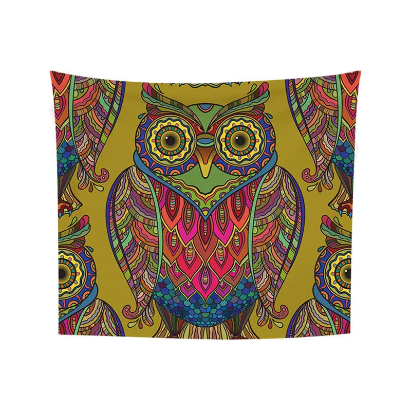 

Гобелен «Сова» с мультяшным рисунком, настенное одеяло с рисунком диких животных, совы, домашний декор для спальни, гостиной, спальни, общеж...