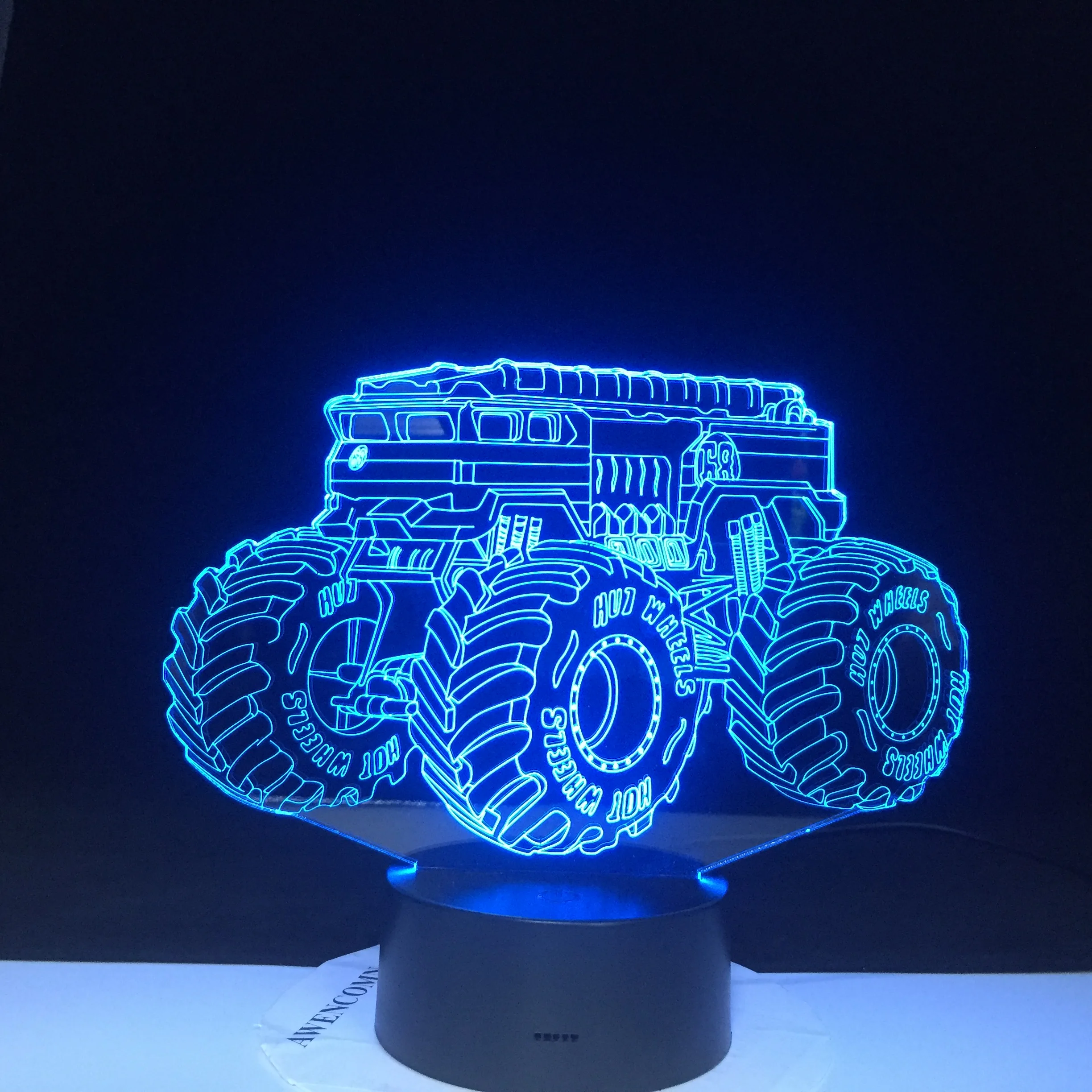 7 Colors Changing Creative Gifts Vehicle Car 3D Led Table Lamp Usb Touch Button Night Lights Kids Bedroom Decor | Лампы и освещение