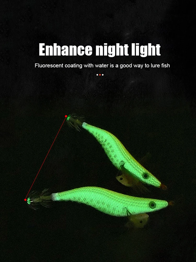 

10pcs Artificial Fishing Lure Imitation Shrimp Jigs Octopus Cuttlefish Baits 3D Eyes Luminous Lures Fishing Tackle