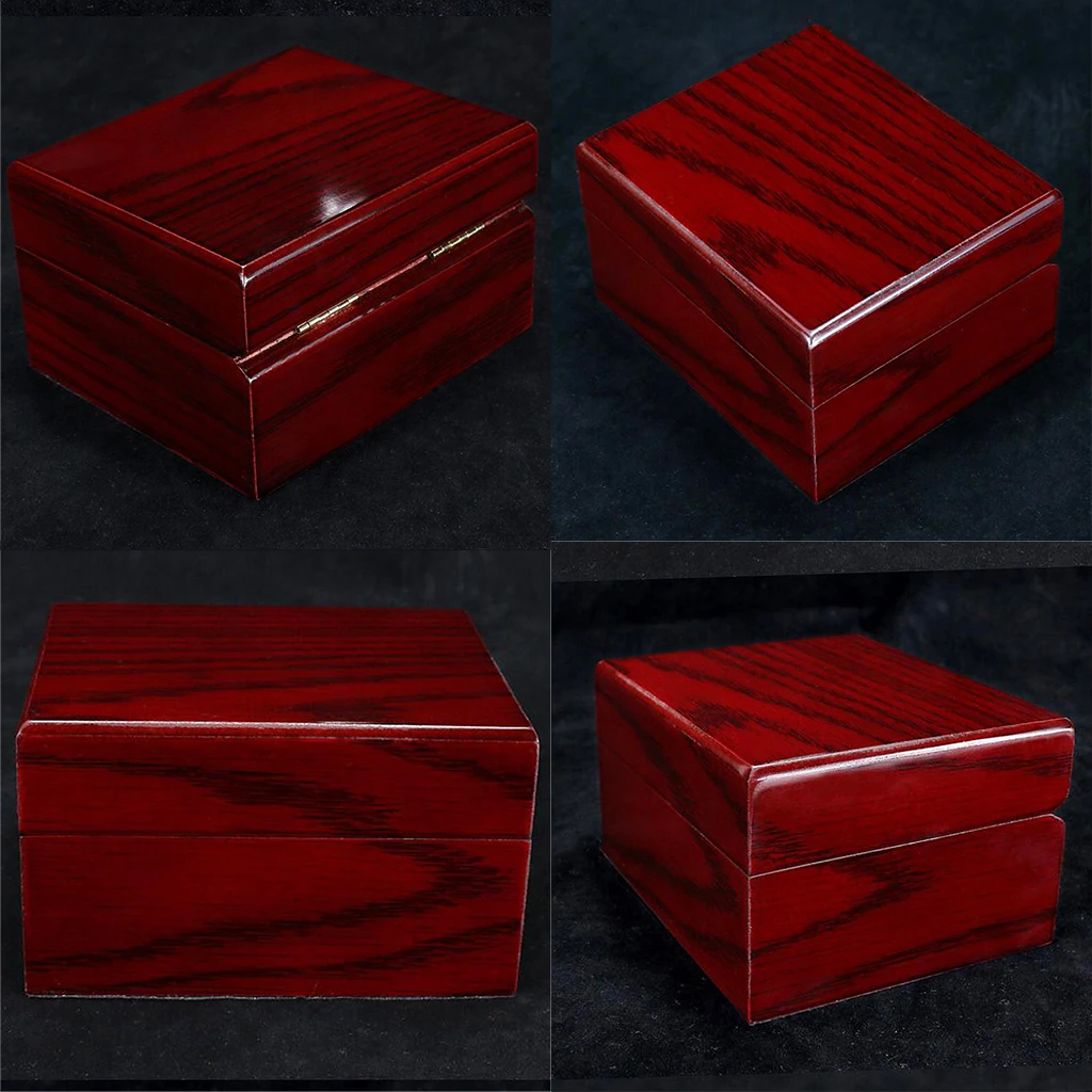 Фото 4Pcs Wood Watch Display Box Case Collection Vintage Style Jewelry Storage Organizer for Women Men - Red Наручные часы 4Pcs Wood Watch Display Box Case Collection Vintage Style Jewelry Storage Organizer for Women Men - Red Наручные часы