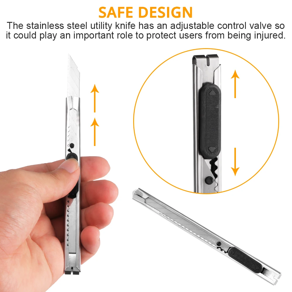 С низким содержанием углерода сплава Сталь Ножи 10 шт./упак. 9 мм нож для резки