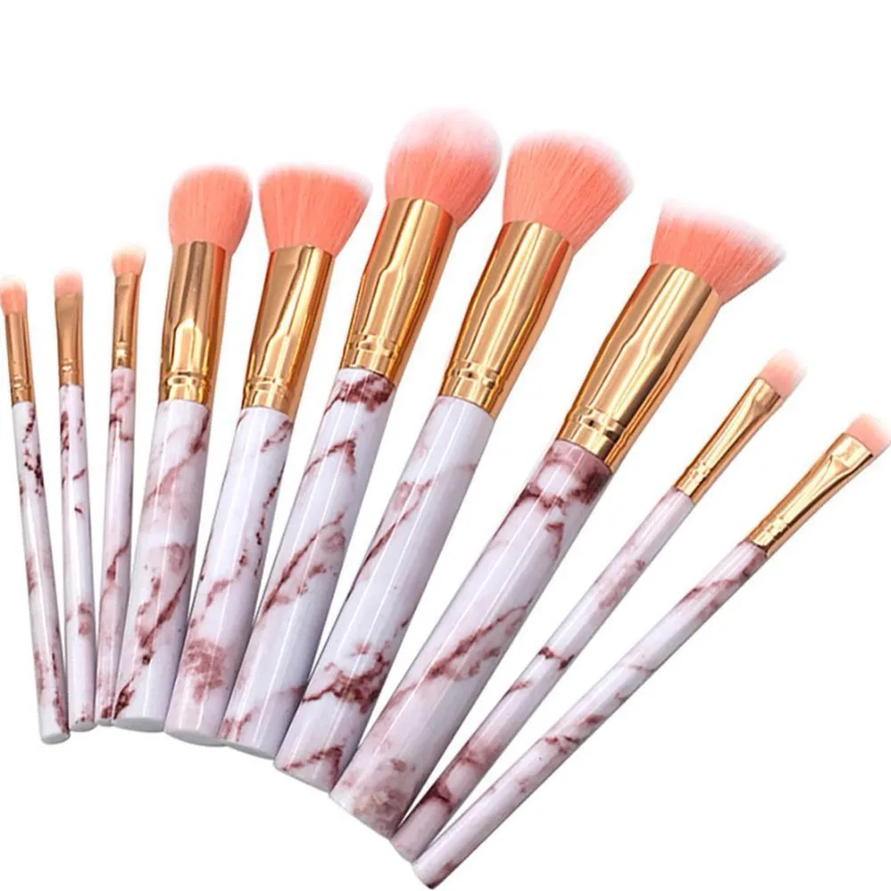 10 шт. мармер Паттен сделать Борстель voor Cosmetische Poeder тональный крем Oogschaduw губ Make up