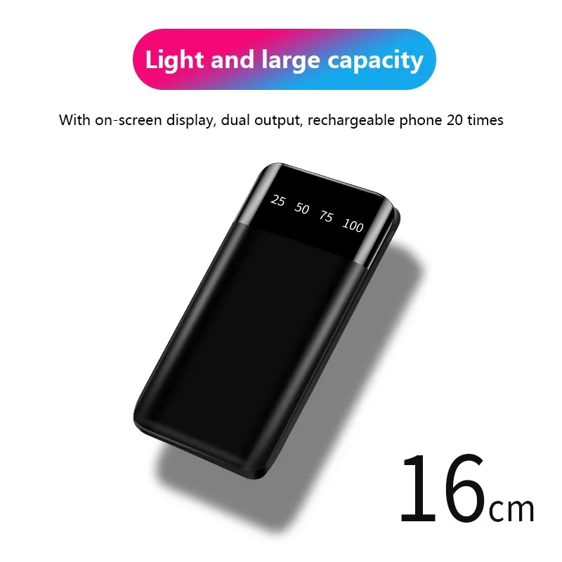 2019 новый внешний аккумулятор 10000 мАч для Xiaomi Mi 2 USB портативное зарядное